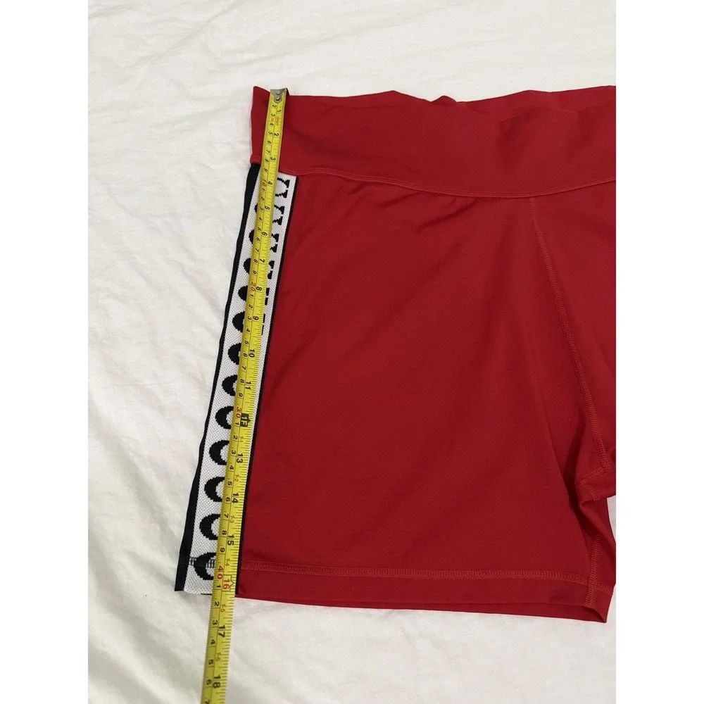 Coach Women's Signature Red Bike Shorts Sz XL Authentic Limited Run Polyester